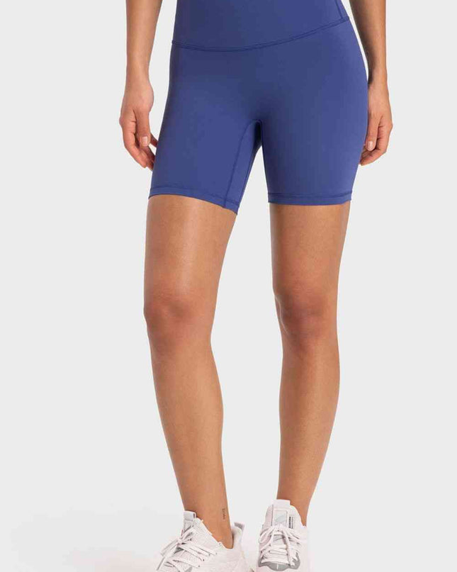Staying Cozy Wide Waistband Biker Shorts