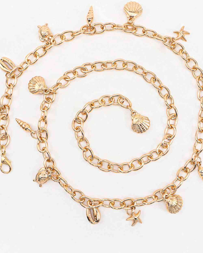 Ocean Element Charm Chain Belt