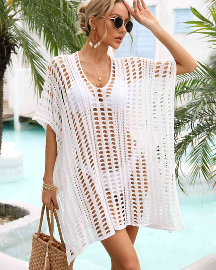 Side Slit Dolman Sleeve Cover-Up