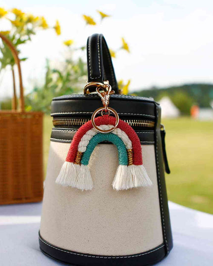 Random 4-Pack Rainbow Tassel Key Chain