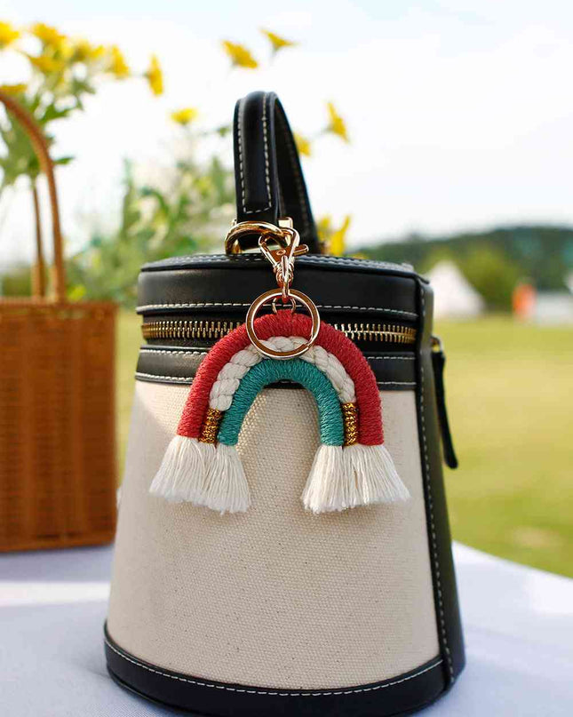 Random 4-Pack Rainbow Tassel Key Chain