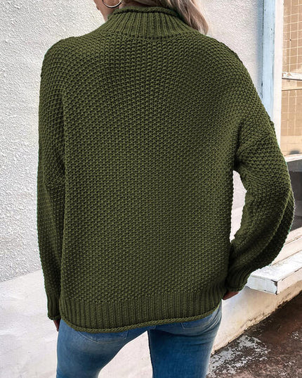 Roll Hem Drop Shoulder Sweater