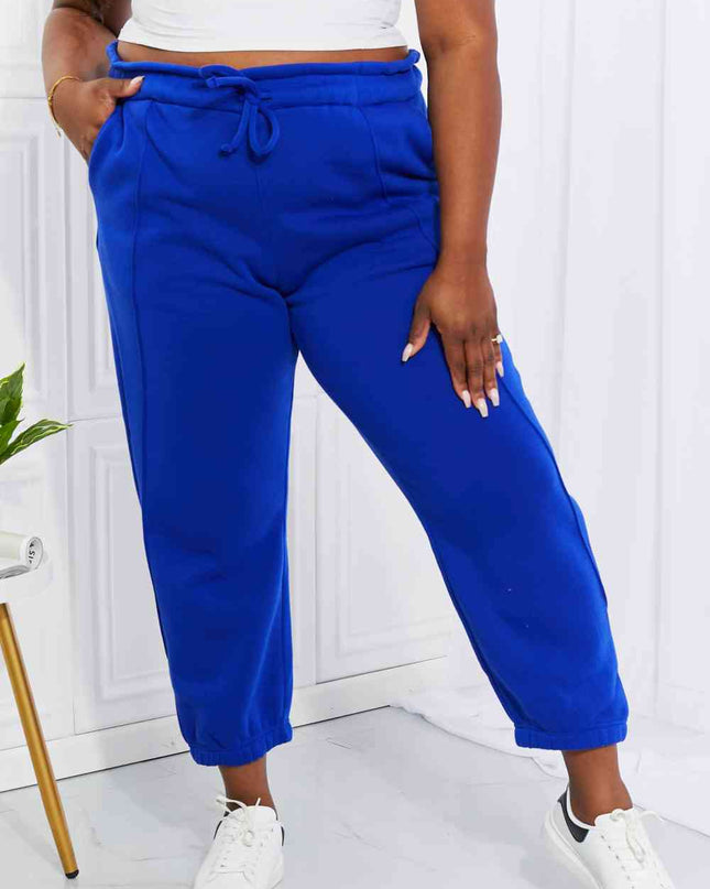 Zenana Full Size Can't Stop Me Paperbag Waist Joggers
