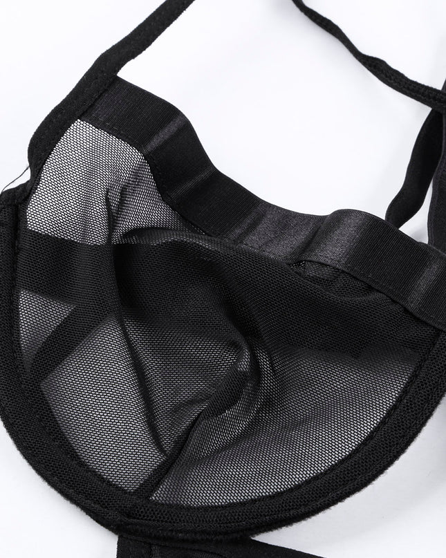 Strappy Mesh Teddy
