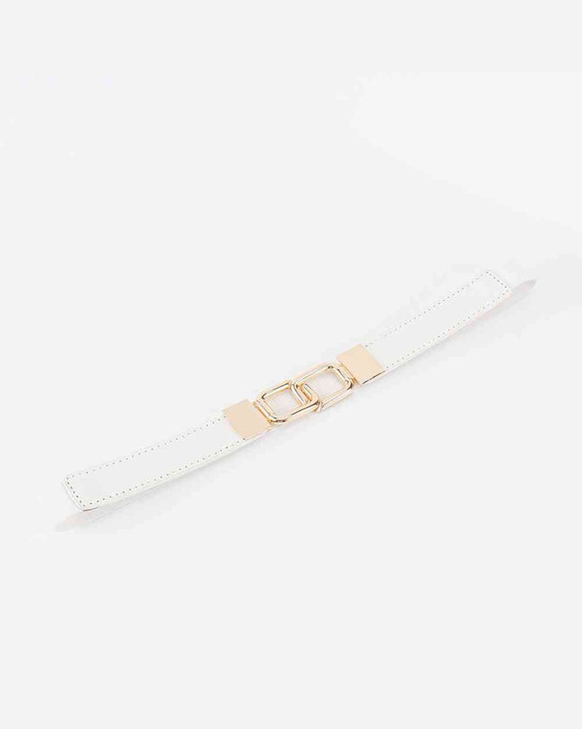 Geometric Double Buckle Elastic Belt