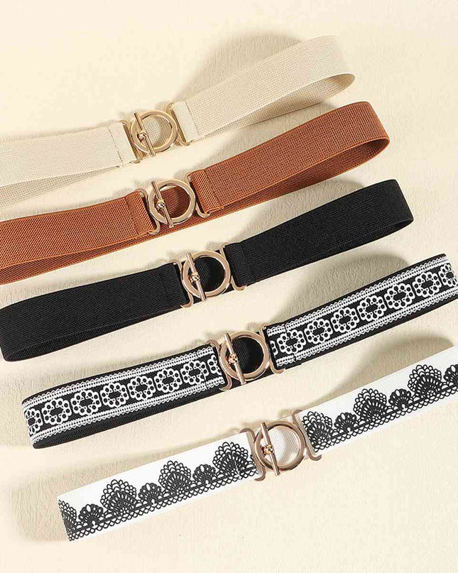 Toggle Clasp Elastic Belt