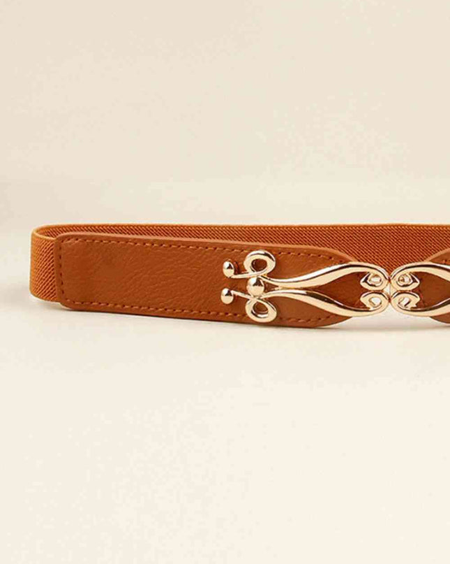 Alloy Buckle Elastic Belt