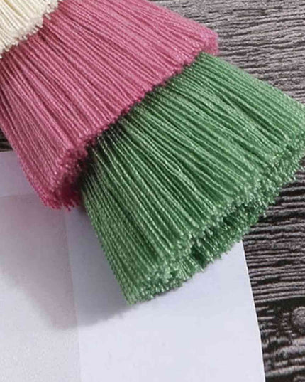 Layered Tassel Keychain