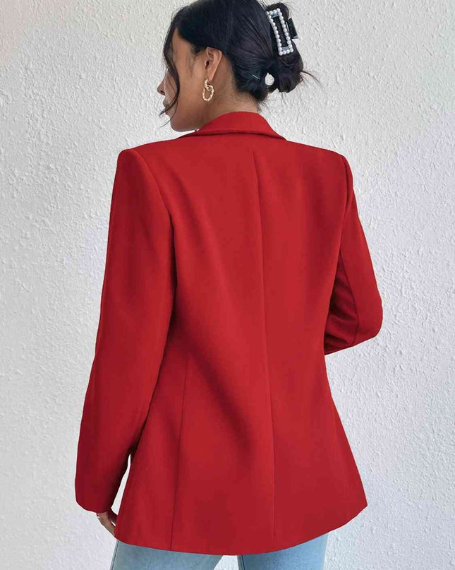 Shawl Collar Long Sleeve Blazer