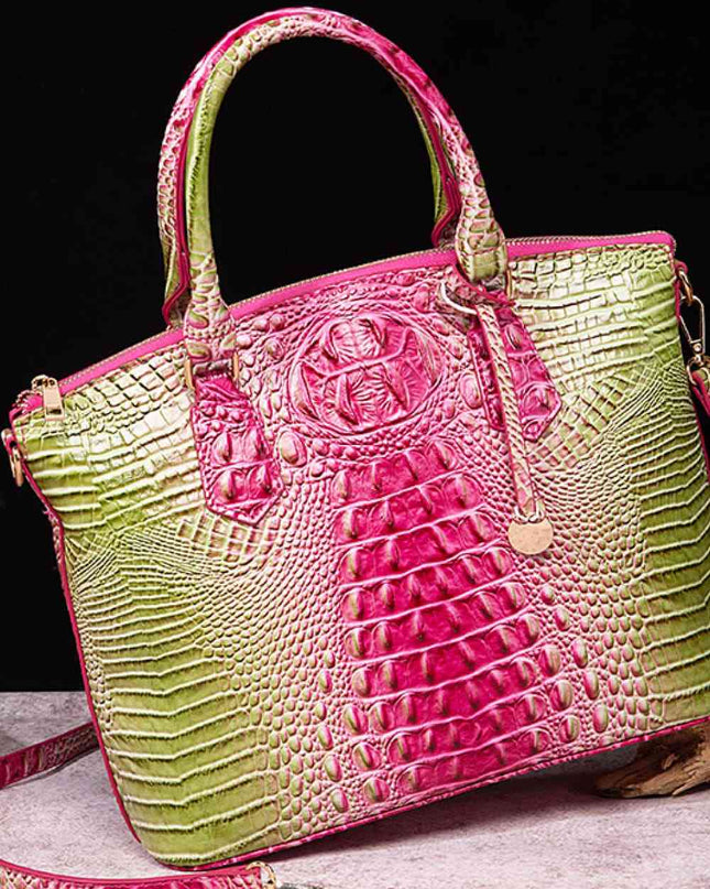Gradient PU Leather Handbag