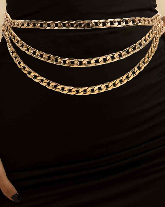 Metal Triple-Layered Chain Belt