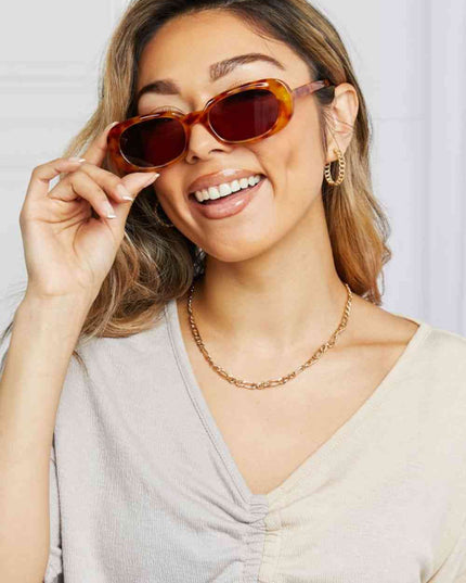 Oval Full Rim Sunglasses