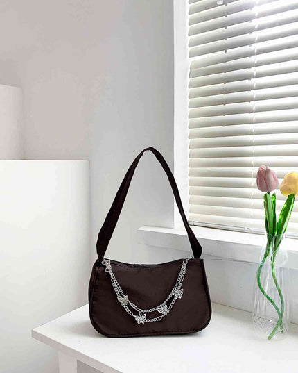 Butterfly Charm Polyester Hand Bag