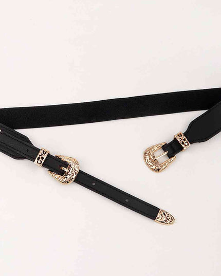 Double Buckle Elastic Belt