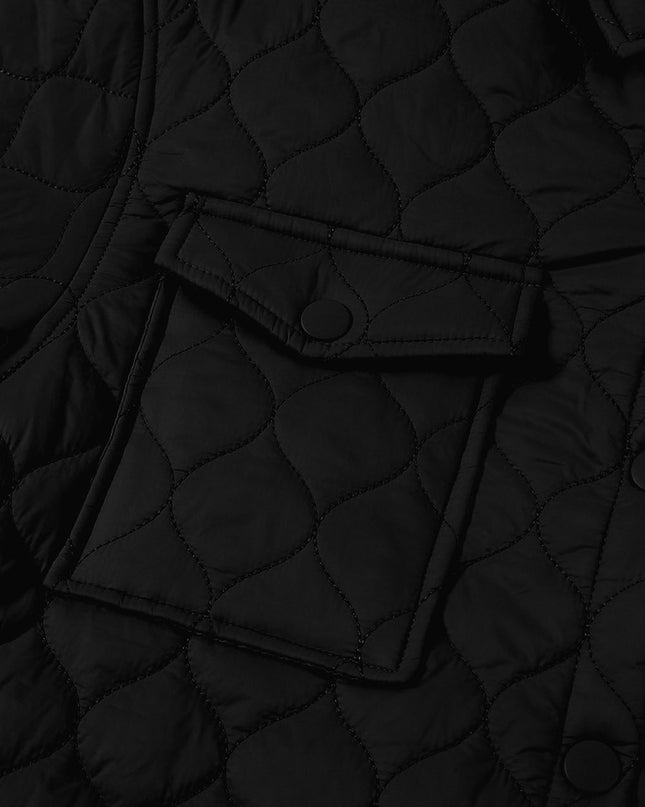 Snap Down Collared Winter Coat
