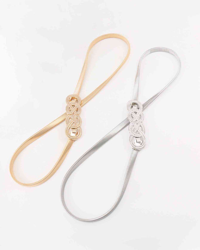 Knot Buckle Metal Belt