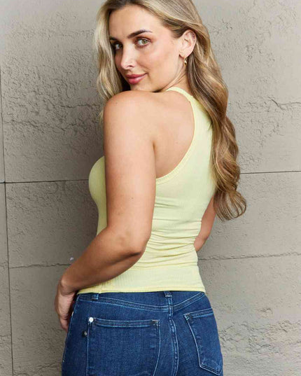 Ninexis Take A Seat Simple Halter Neck Tank Top
