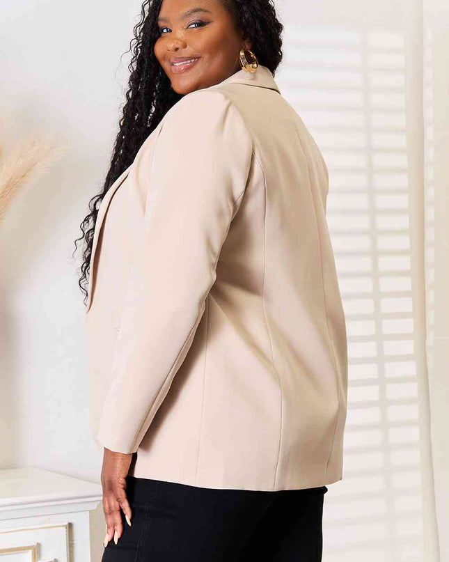 Double Take Shawl Collar Long Sleeve Blazer