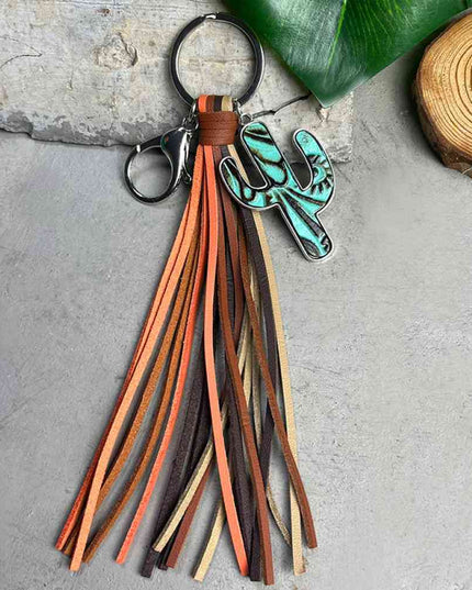 Cactus Keychain with Tassel