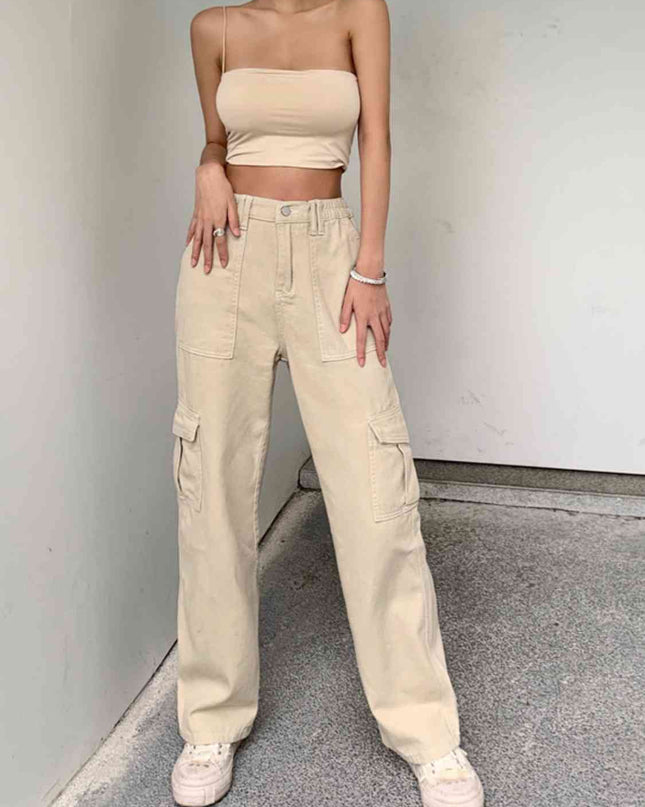 Straight Jeans with Pockets