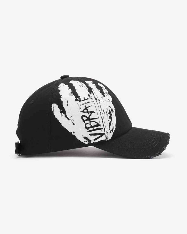 VIBRA Graphic Distressed Adjustable Baseball Cap