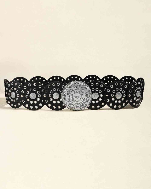 Vintage PU Leather Wide Belt