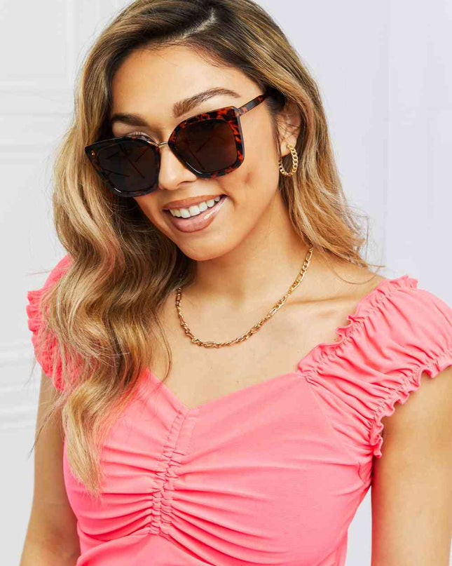 Cat Eye Full Rim Polycarbonate Sunglasses
