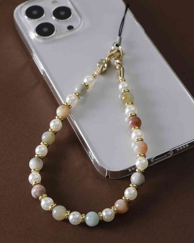 Natural Stone Beads Key Chain