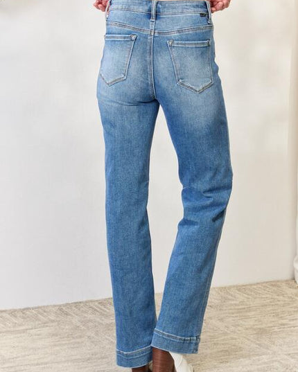 RISEN Full Size High Waist Straight Jeans