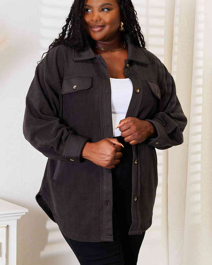 Heimish Cozy Girl Full Size Button Down Shacket