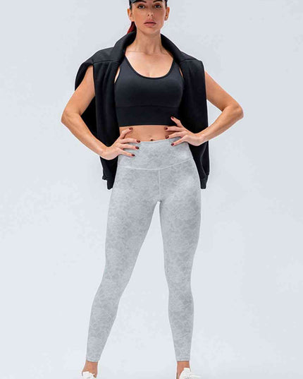Wide Waistband Slim Fit Active Leggings