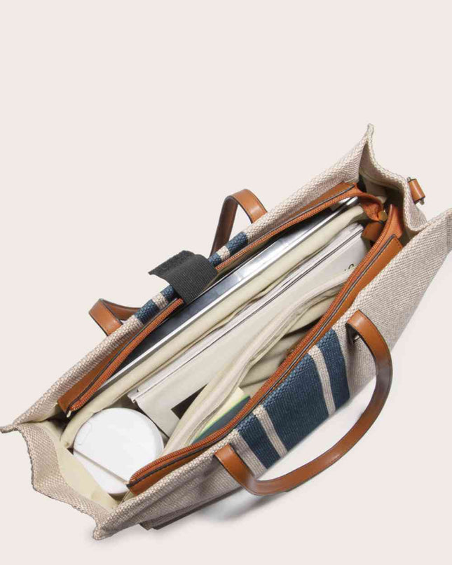 Striped Tote Bag