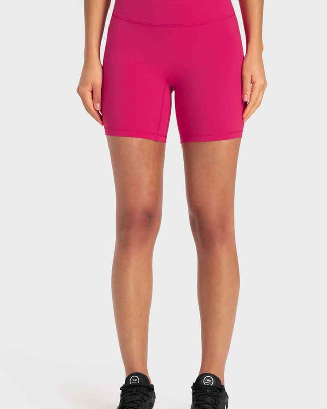 Staying Cozy Wide Waistband Biker Shorts