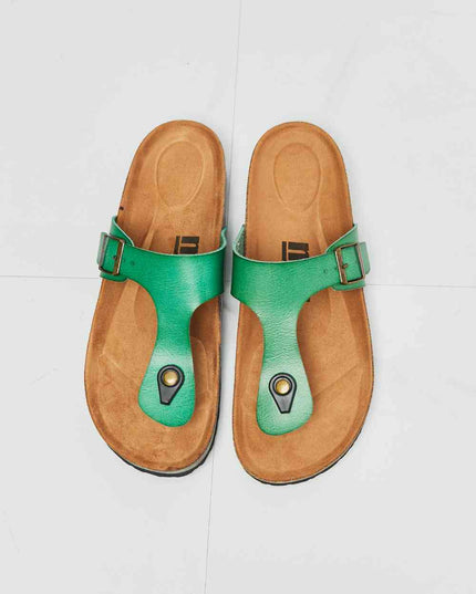 MMShoes Drift Away T-Strap Flip-Flop in Green