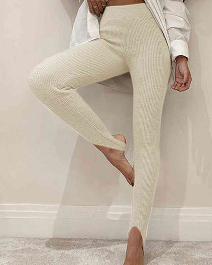 Ribbed Mid Waist Leggings