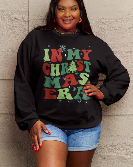 Simply Love Full Size IN MY CHRISTMAS ERA Long Sleeve Sweatshirt