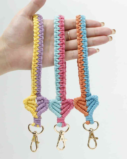 Heart Shape Macrame Key Chain