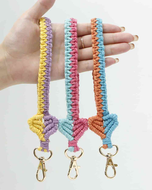 Heart Shape Macrame Key Chain