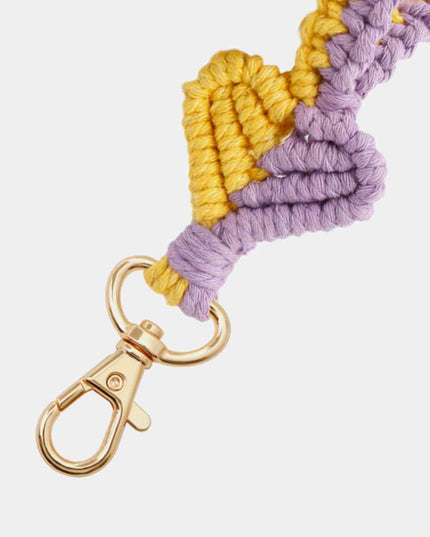 Heart Shape Macrame Key Chain