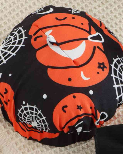 Halloween Theme Bow Front Round Neck Dress
