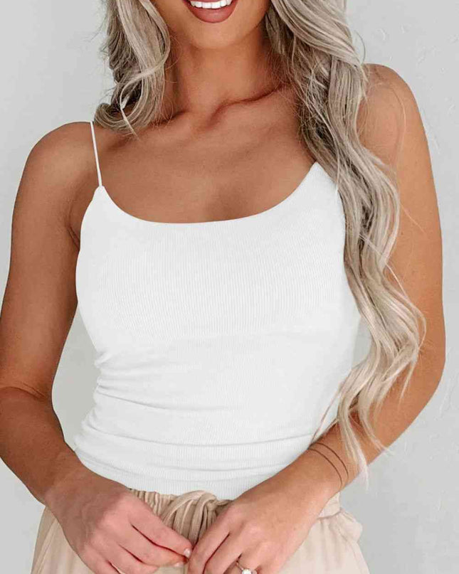 Ribbed Scoop Neck Cami