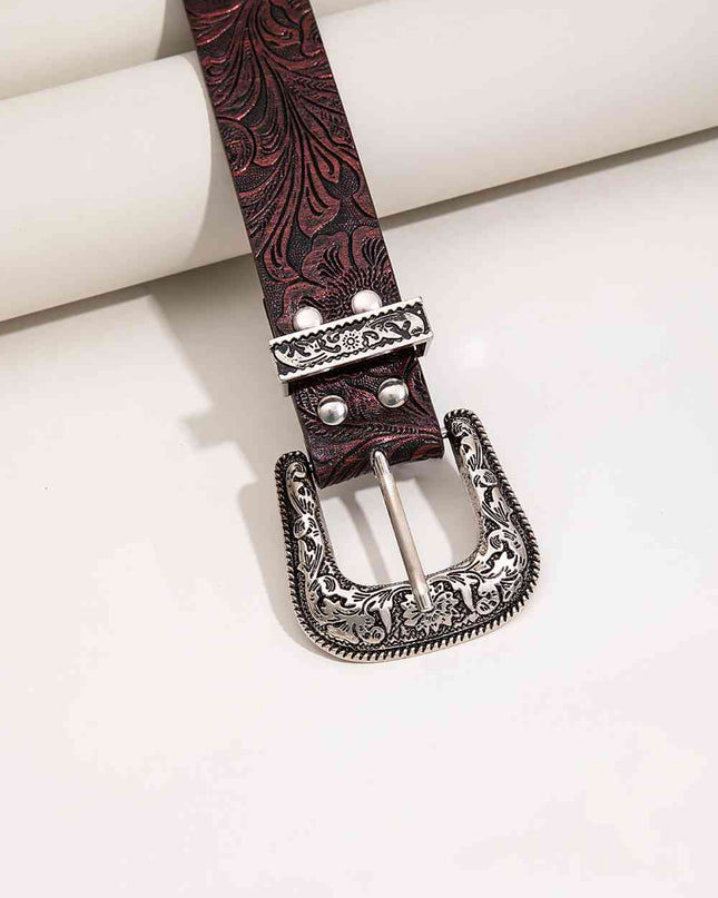 Textured PU Leather Belt