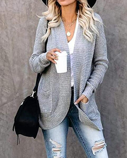 Open Front Long Sleeve Cardigan