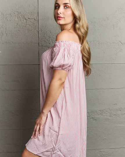 Ninexis Show Compassion Off The Shoulder Mini Dress