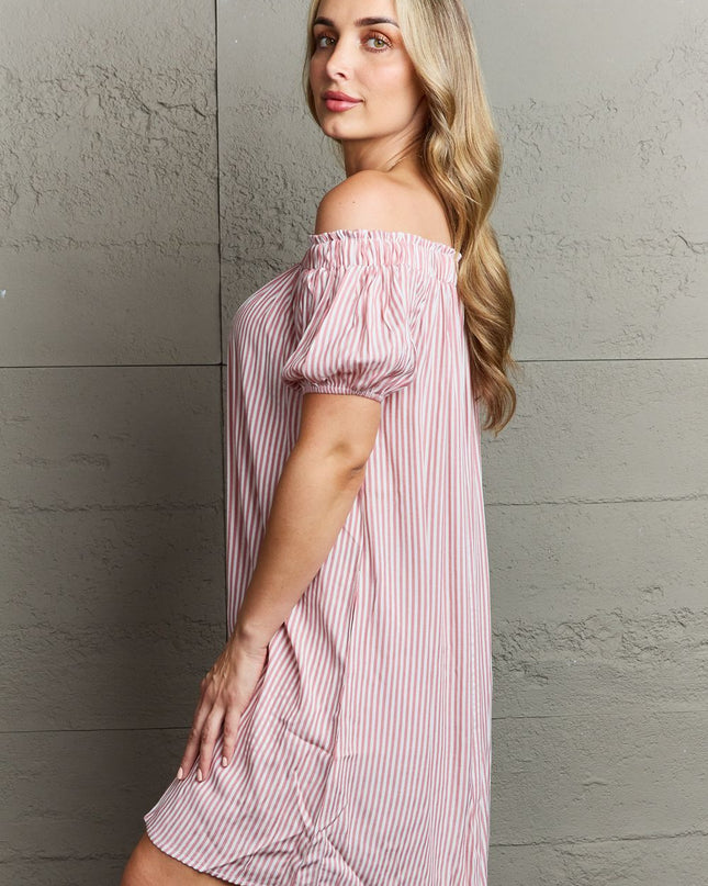 Ninexis Show Compassion Off The Shoulder Mini Dress