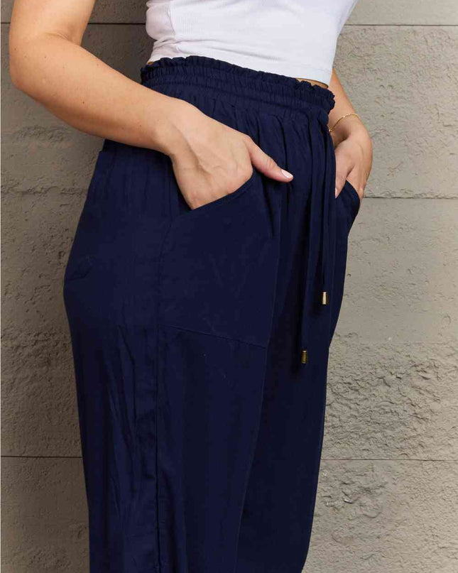 Tied Long Joggers with Pockets