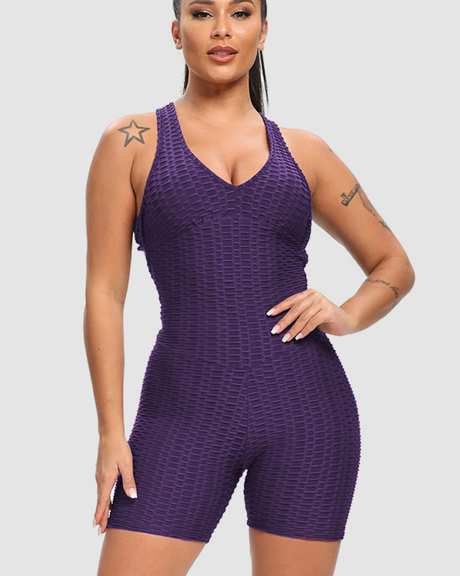 Crisscross Wide Strap Active Romper