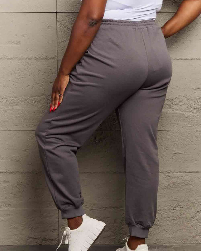Simply Love Simply Love Full Size Drawstring Heart Graphic Long Sweatpants