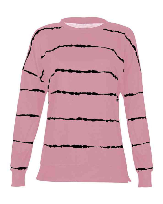 Striped Round Neck T-Shirt