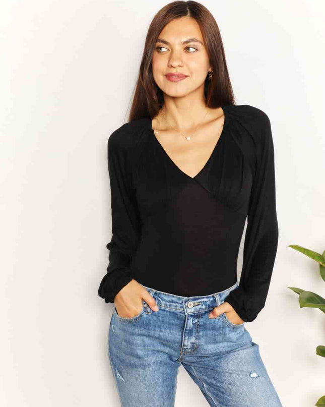 Culture Code Full Size V- Neck Bodysuit